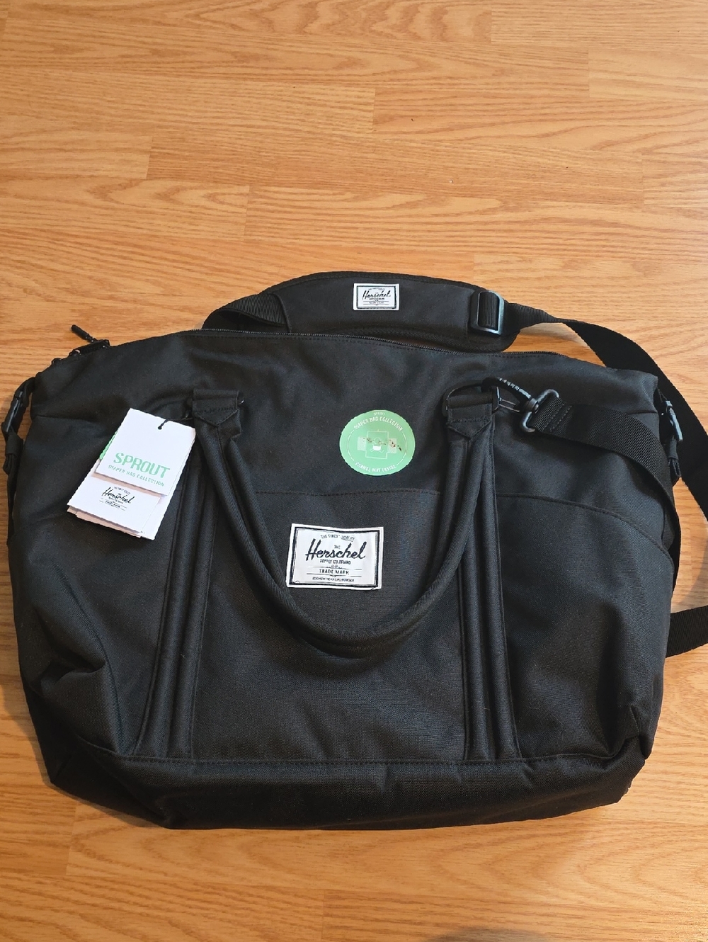 Herschel Supply Company Black Baby Bag